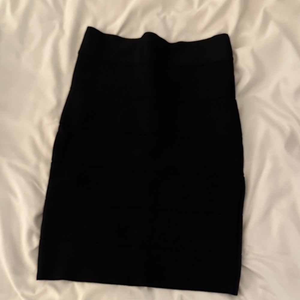 Bebe Black Women's Bandage Skirt